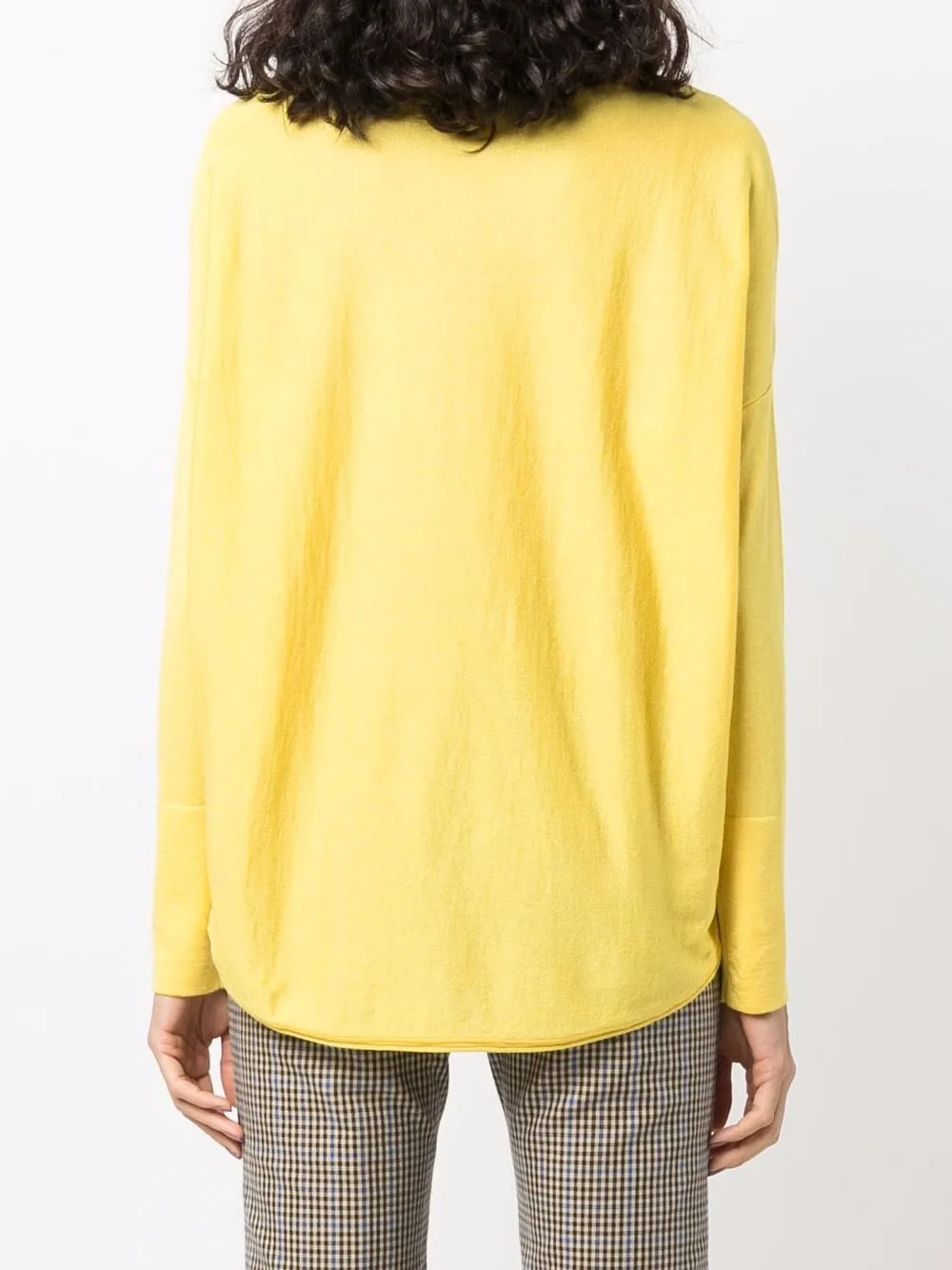 Shop Snobby Sheep Long-sleeved Knitted Top In Gelb