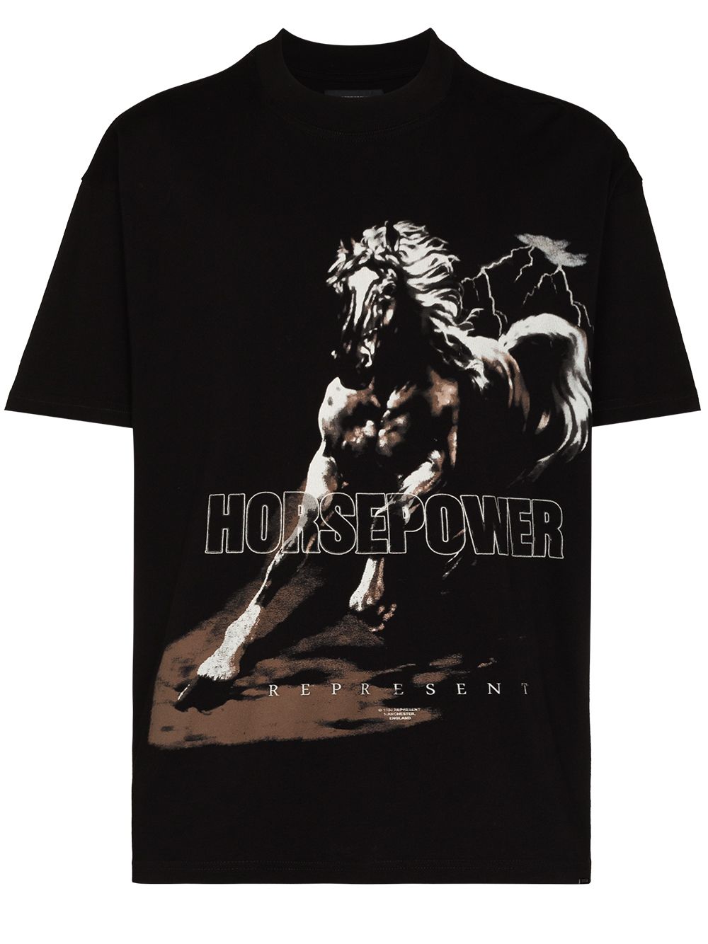 фото Represent represent horse power prnt ss tee blk