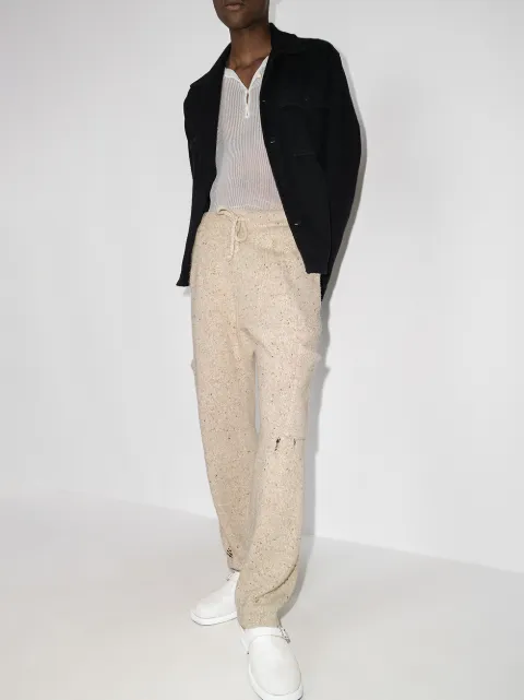 helmut lang striped track pants