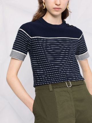 striped shortsleeved cotton jumper展示图