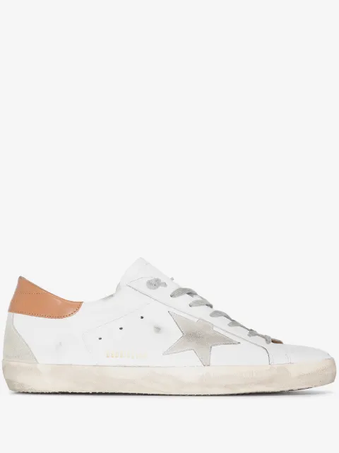 Golden Goose Super-Star trainerss with suede star and brown heel tab