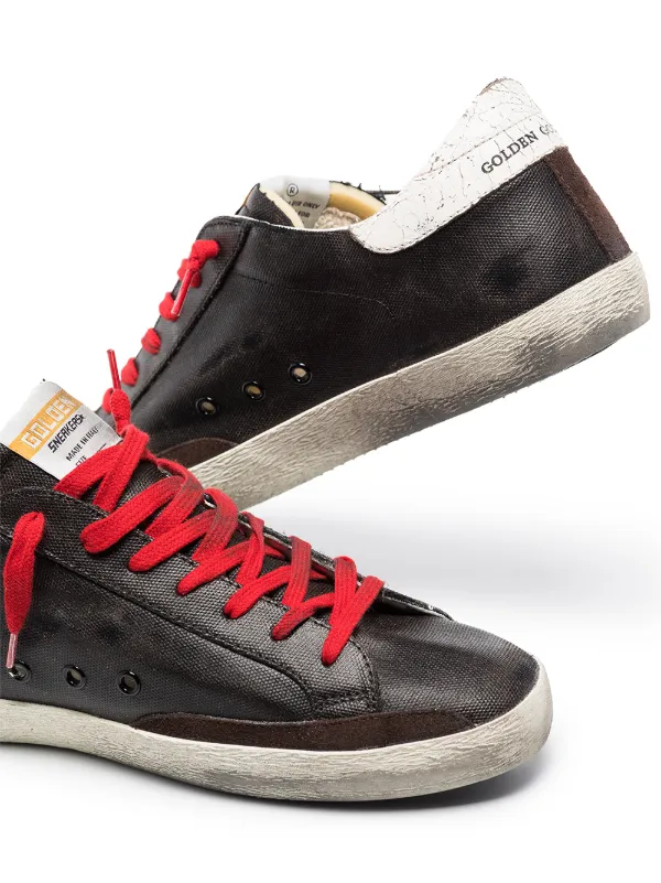 Golden Goose Fall Winter 20/21 golden goose sneakers in white and red -  GWF00102.F000141.10218