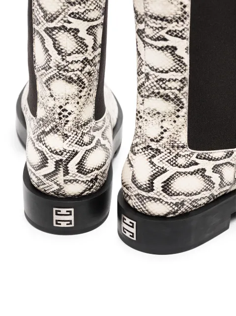 givenchy snake print boots