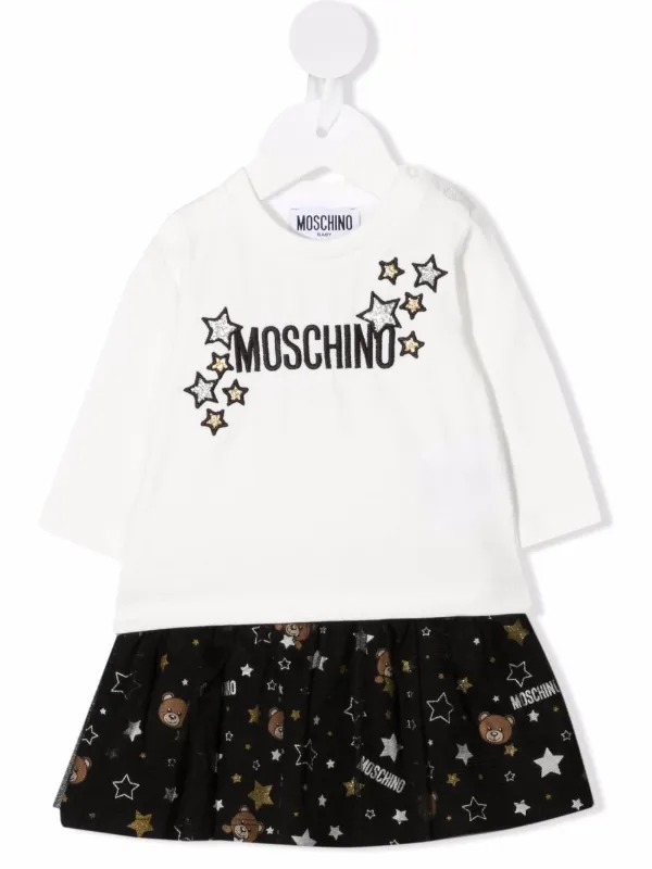 star embroidered skirt