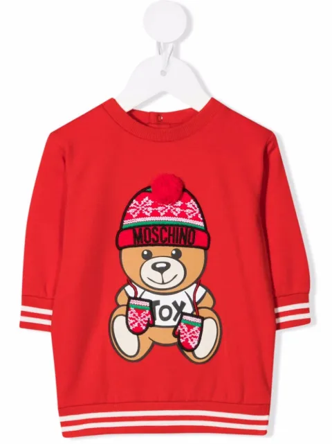 Moschino Kids Teddy Bear sweatshirt dress