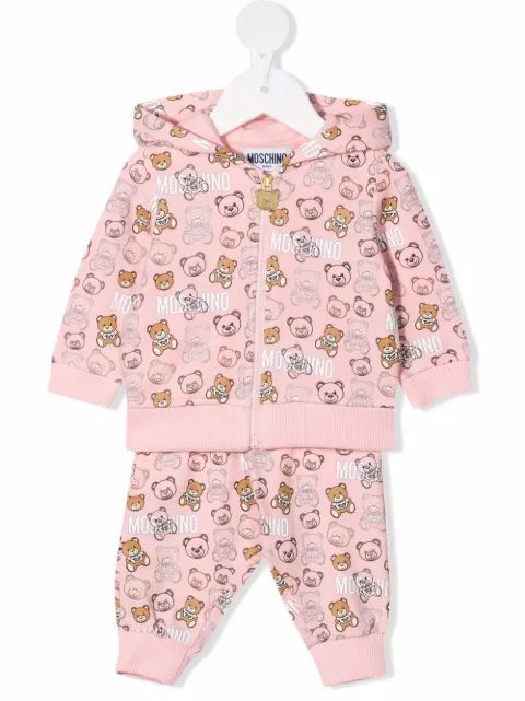 Moschino Kids teddy bear-motif cotton tracksuit set