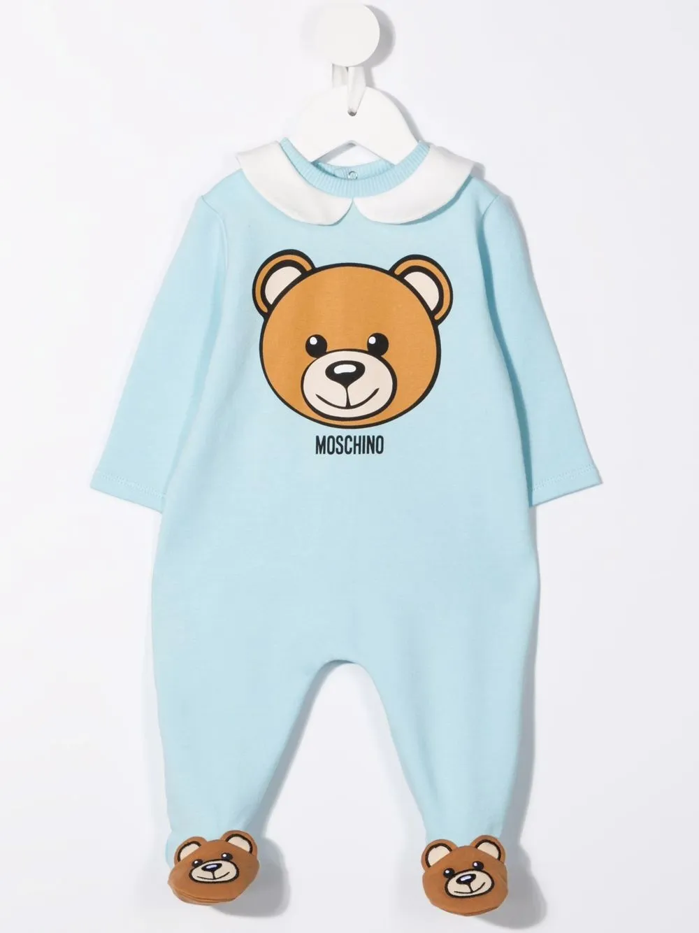 фото Moschino kids комплект из пижамы и шапки с принтом teddy bear