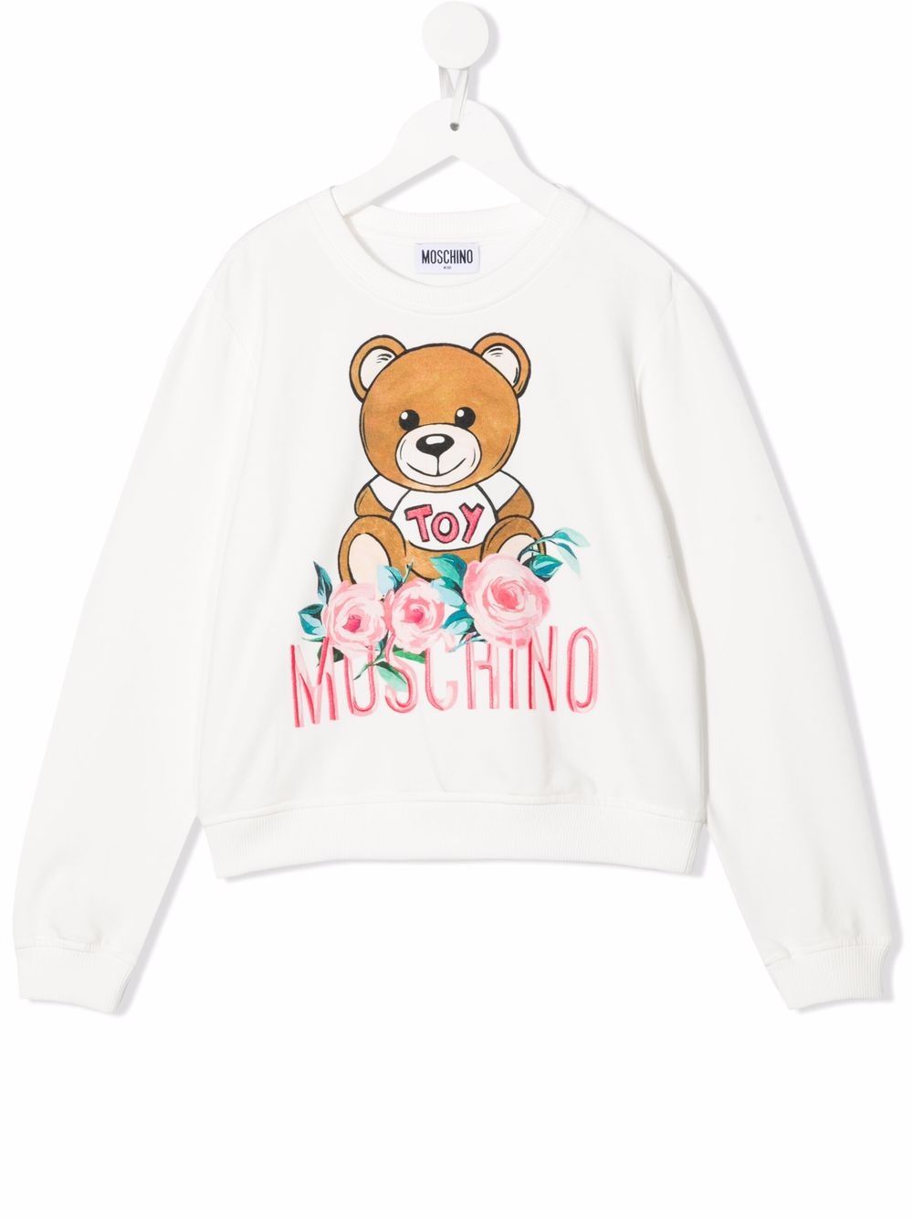 фото Moschino kids толстовка с принтом toy bear