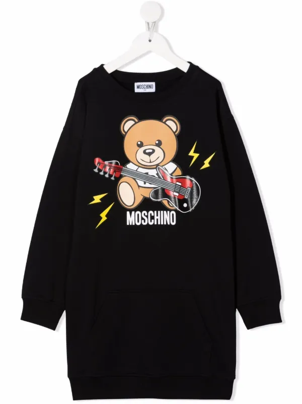 Moschino Kids Abito Modello Felpa Con Stampa Farfetch