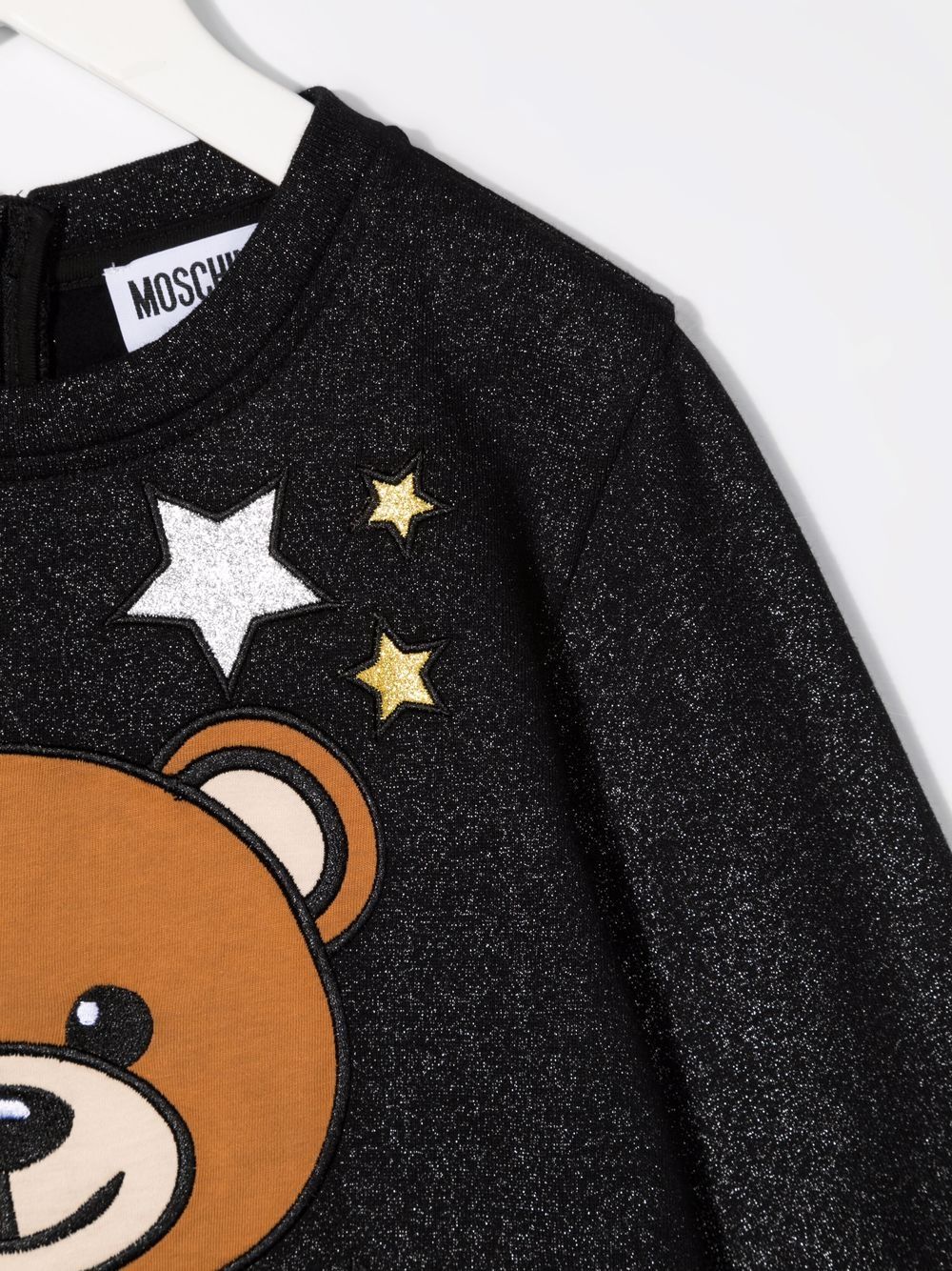 фото Moschino kids толстовка teddy bear с блестками