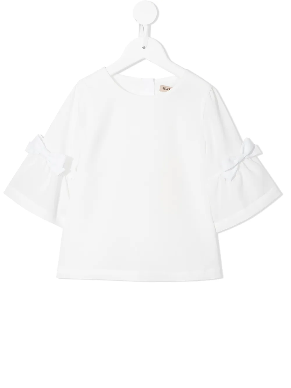 

Hucklebones London blusa con detalle de moño - Blanco