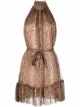 Image 1 of ZIMMERMANN Ninety-Six snakeskin-print mini dress