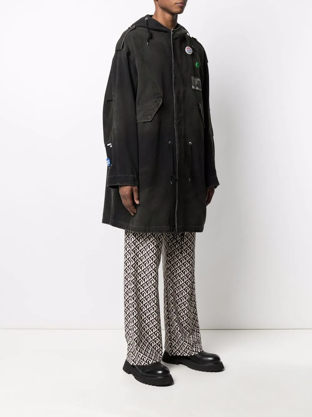 фото Raf simons парка с фотопринтом