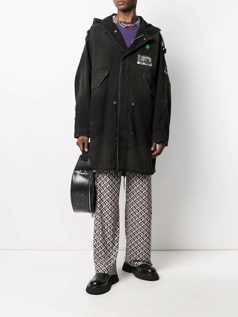 фото Raf simons парка с фотопринтом