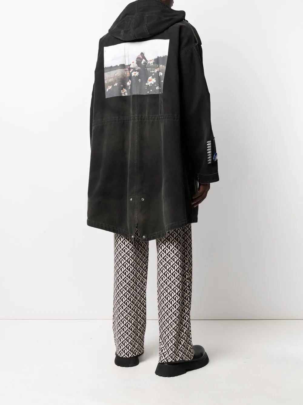 фото Raf simons парка с фотопринтом