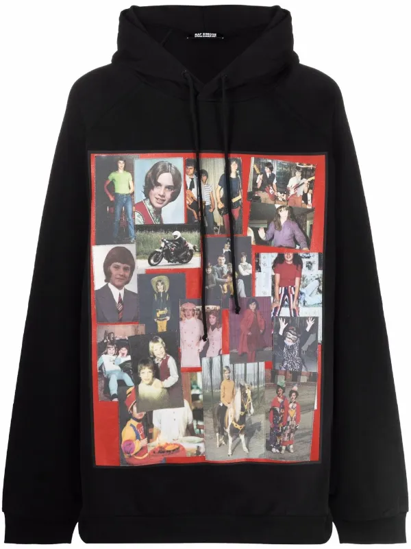 Raf Simons Black Oversized Hoodie Raf Simons