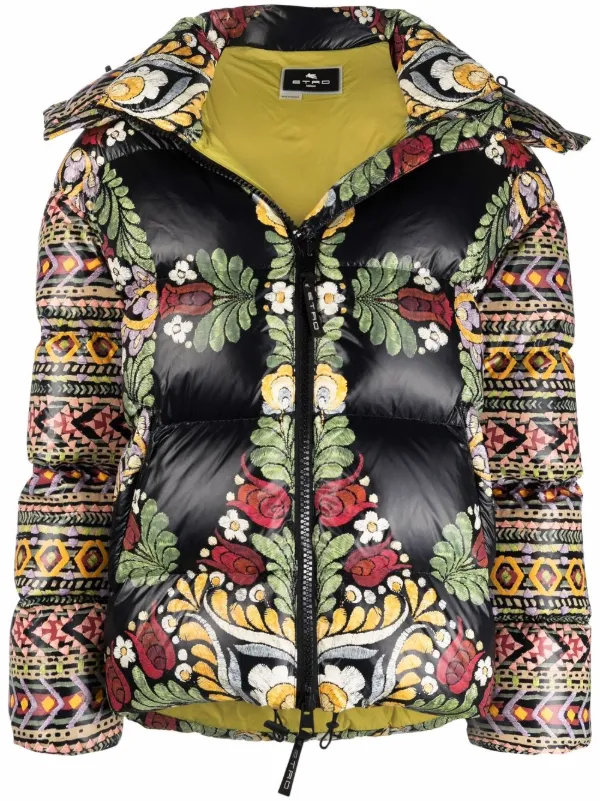 floral down jacket