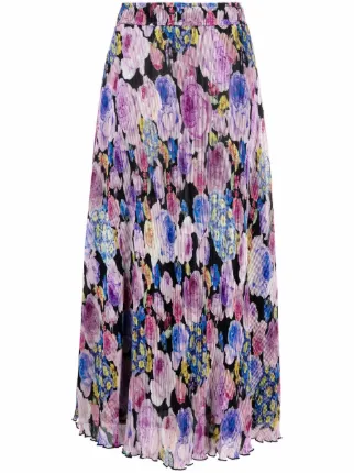 Ganni floral hotsell midi skirt