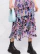 GANNI floral-print pleated midi skirt