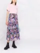 Image 2 of GANNI floral-print pleated midi skirt