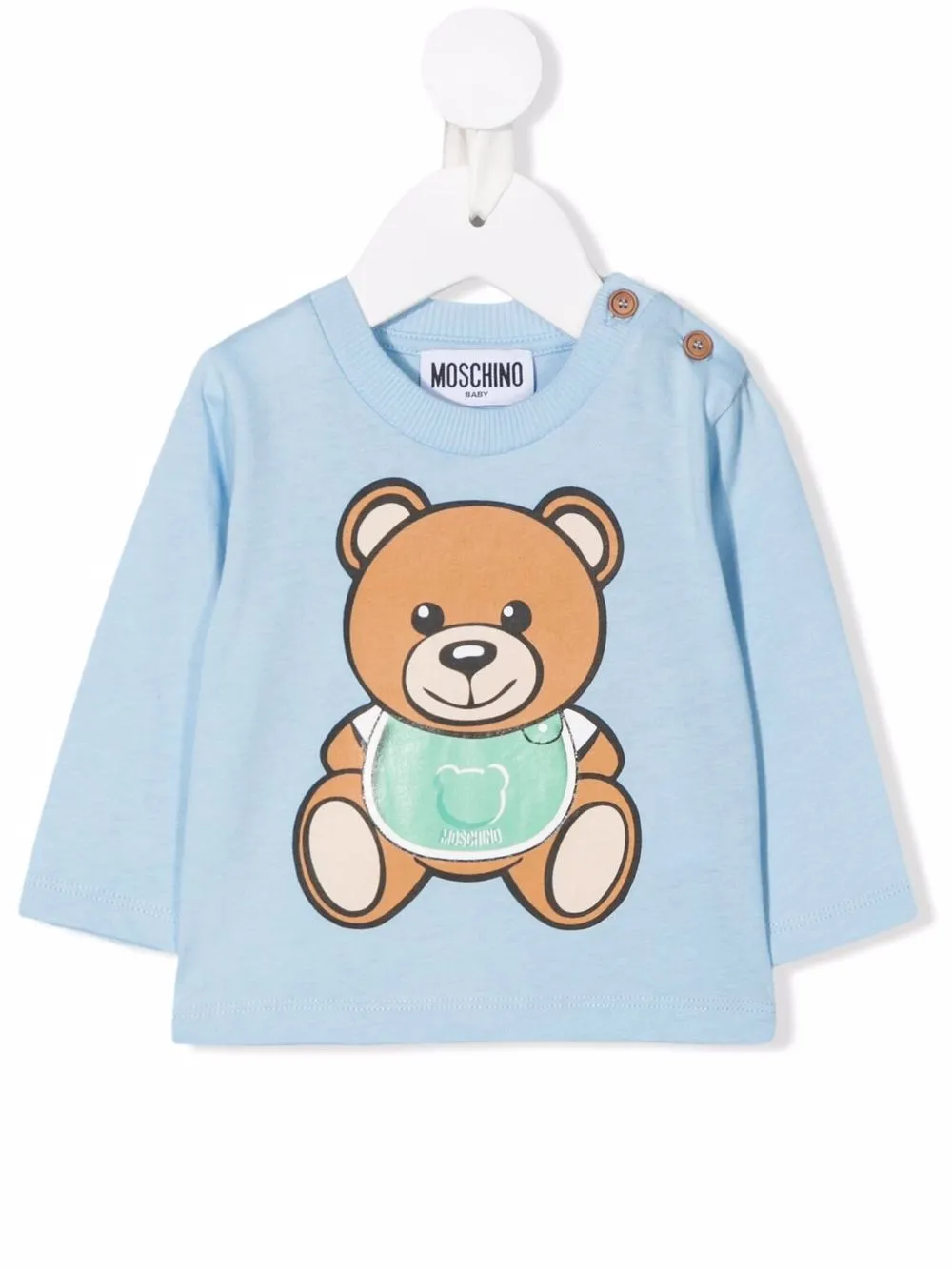 фото Moschino kids топ teddy bear с длинными рукавами