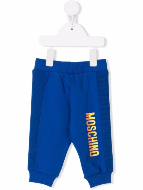 Moschino Kids logo tracksuit bottoms