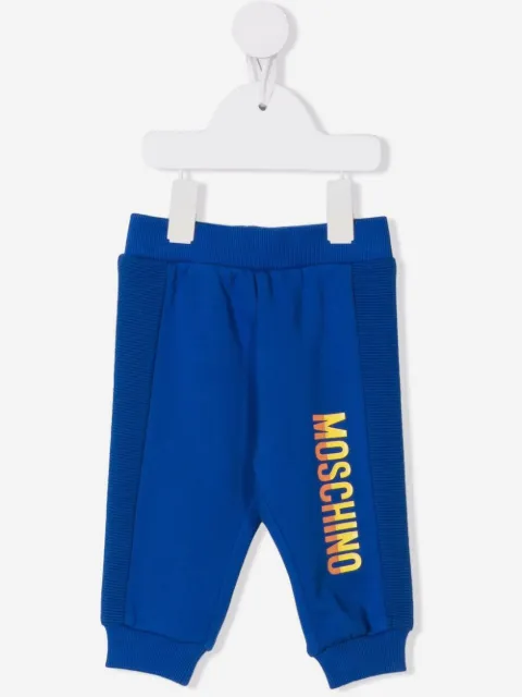 Moschino Kids logo tracksuit bottoms
