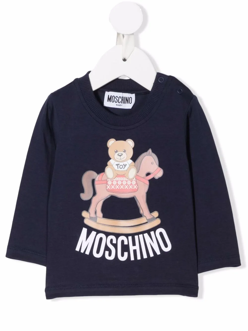 фото Moschino kids топ с длинными рукавами и логотипом