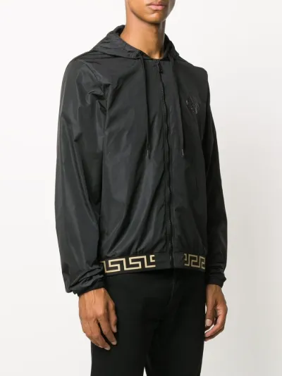 Versace Greca Border hooded lightweight 