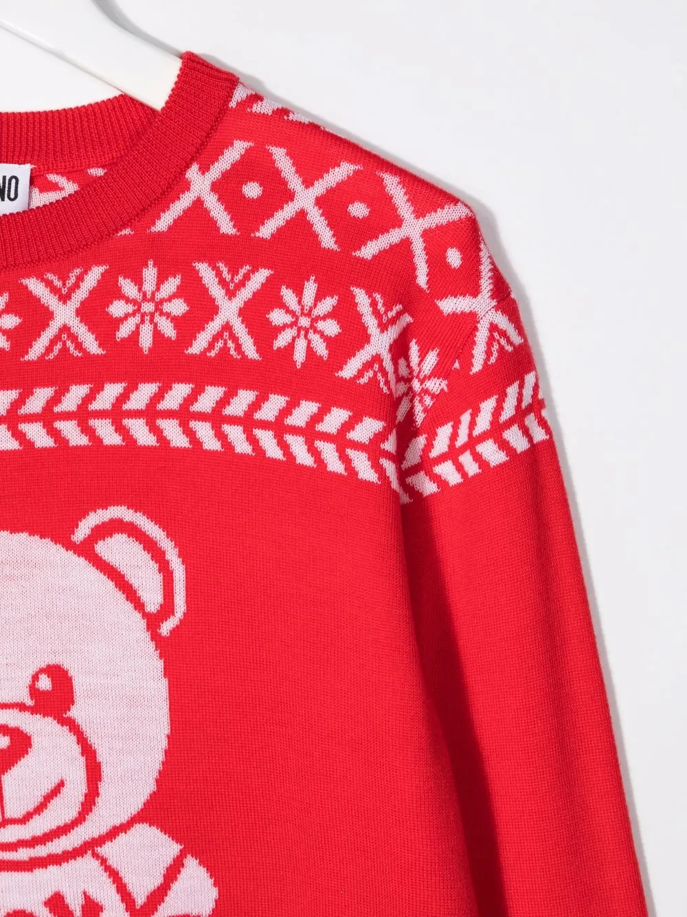 фото Moschino kids платье-джемпер с логотипом