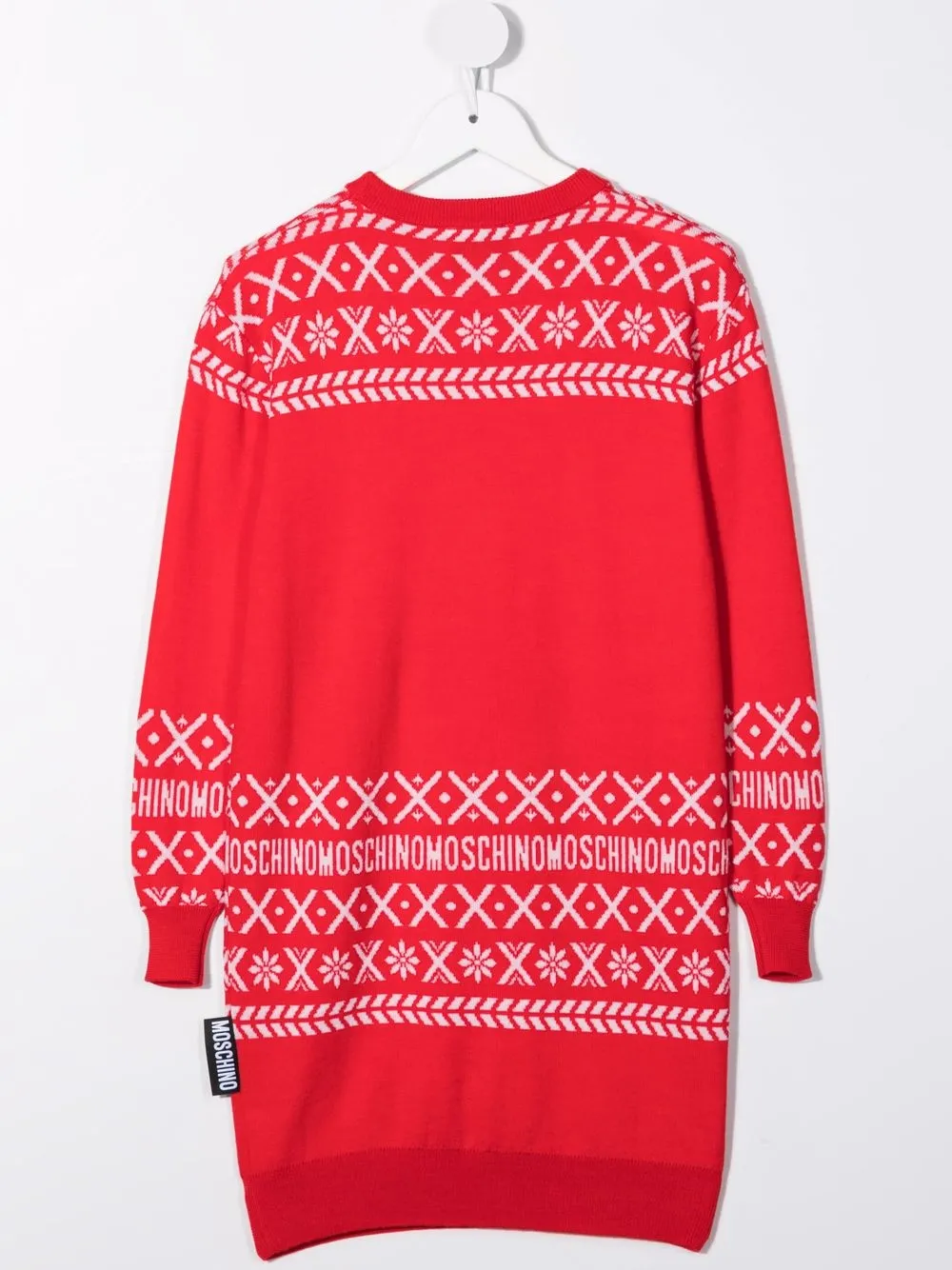 фото Moschino kids платье-джемпер с логотипом