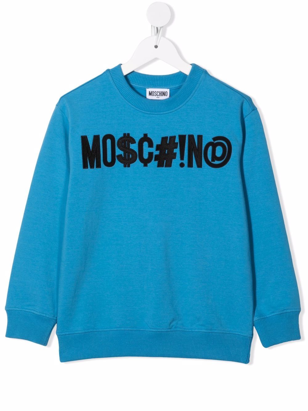 фото Moschino kids толстовка с вышивкой