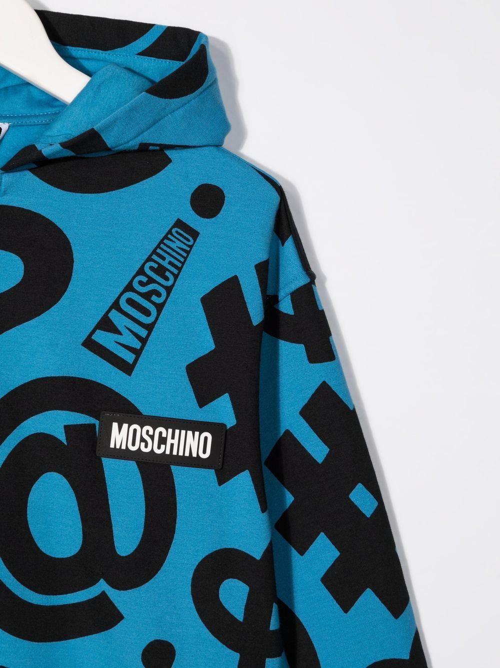 фото Moschino kids худи на молнии с графичным принтом