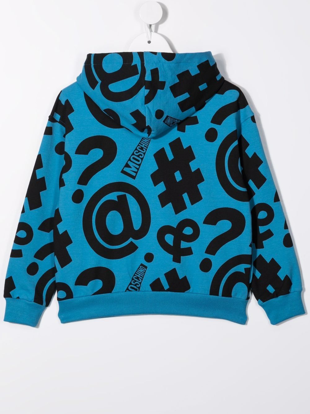 фото Moschino kids худи на молнии с графичным принтом