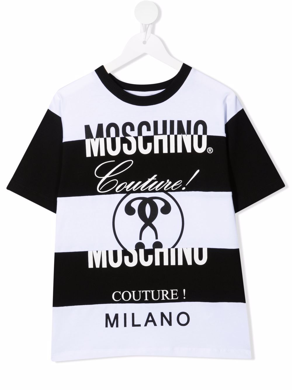 фото Moschino kids футболка с графичным принтом