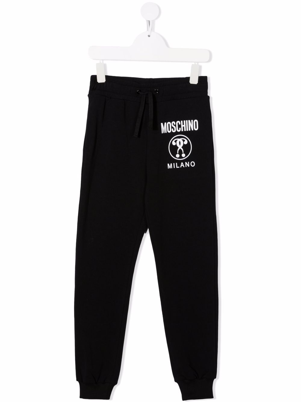 

Moschino Kids pants con logo estampado - Negro