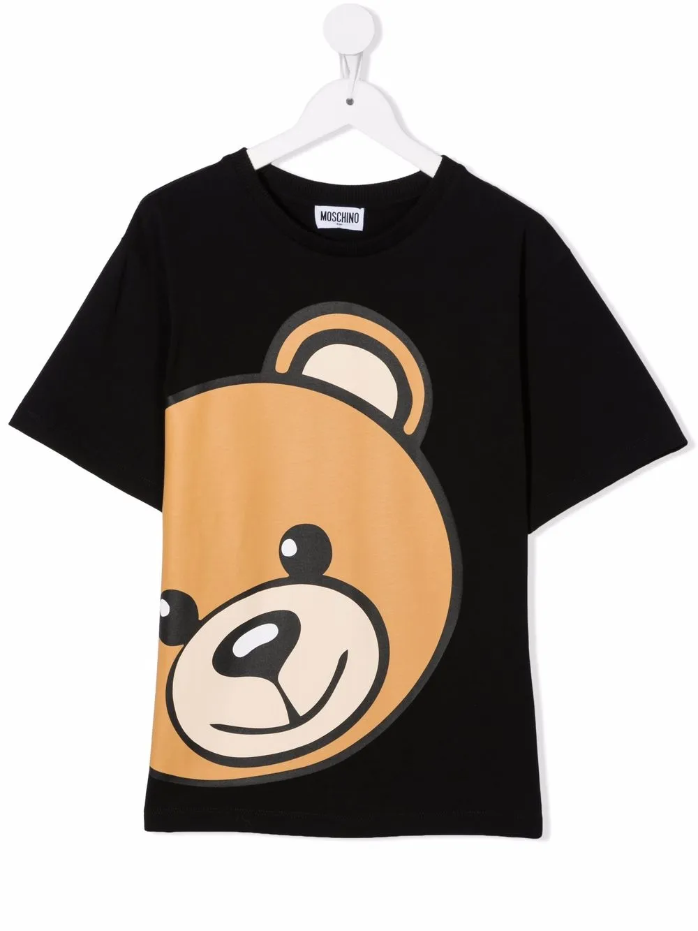 фото Moschino kids футболка с логотипом teddy