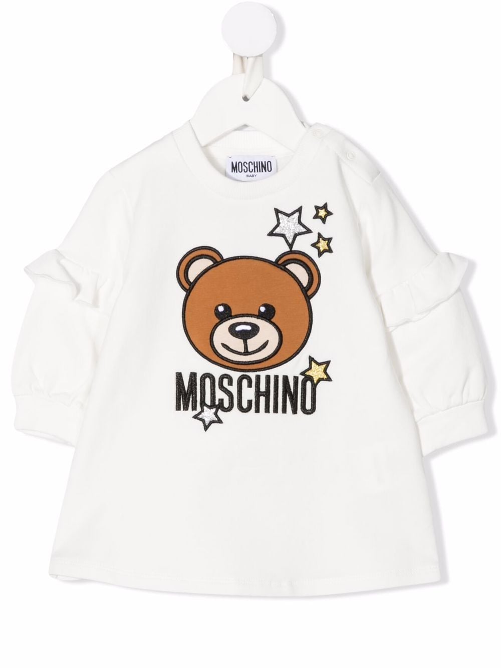 фото Moschino kids платье-толстовка teddy bear