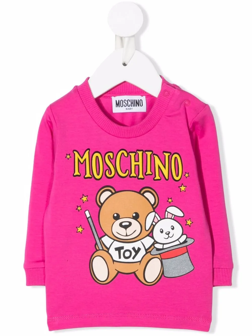 фото Moschino kids топ с длинными рукавами и логотипом