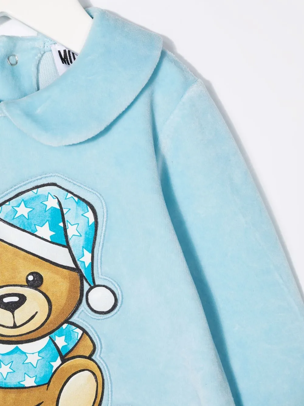 Moschino Kids Pyjama met teddybeer Blauw
