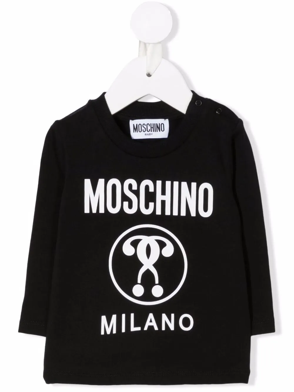 фото Moschino kids топ с длинными рукавами и логотипом