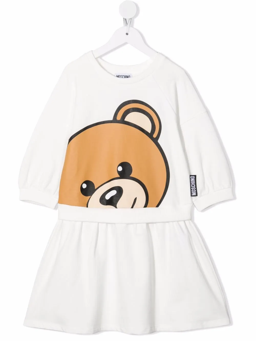 фото Moschino kids платье с логотипом teddy bear