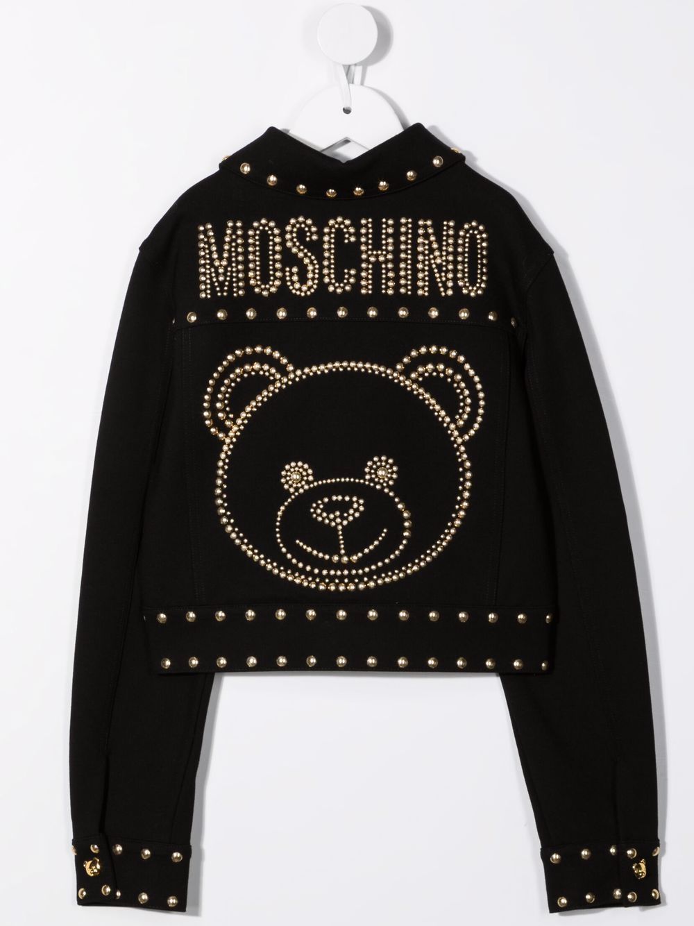 фото Moschino kids куртка teddy bear с заклепками