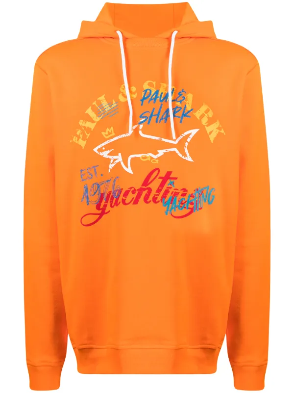 paul and shark logo hoodie