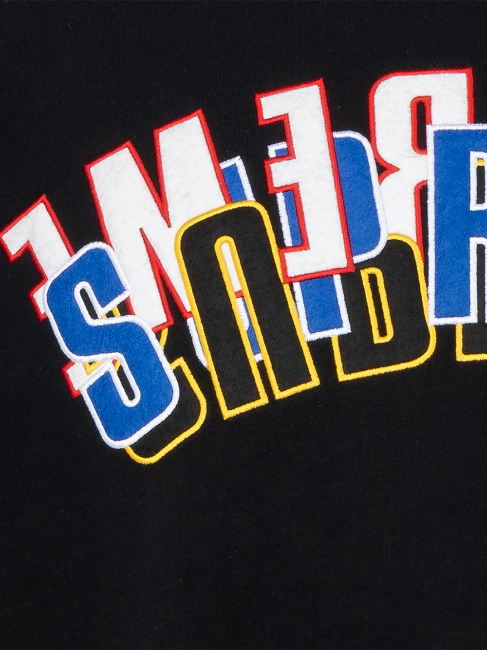 Supreme stacked-logo crew-neck Sweatshirt | Black | FARFETCH