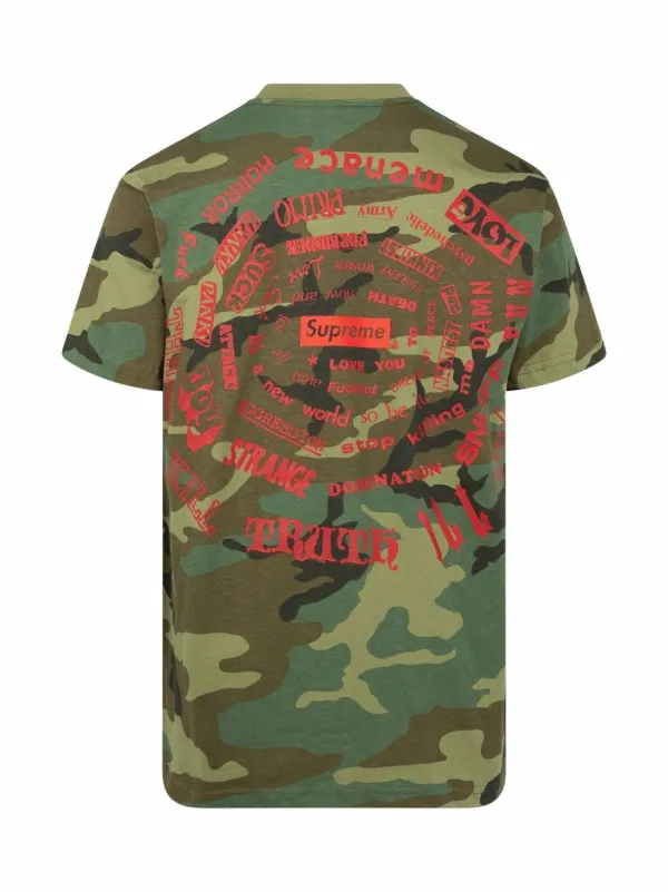 Supreme camo sales t shirt