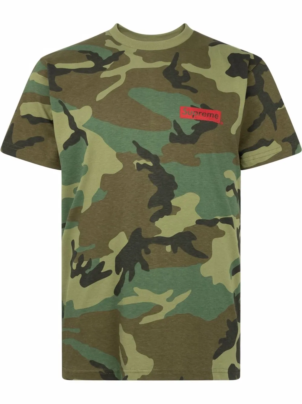 

Supreme playera Spiral con estampado militar - Verde