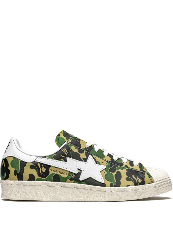 Adidas x Bape Superstar ''Green Camo'' Sneakers - Farfetch