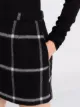 RED Valentino check-pattern knitted skirt