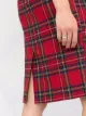 RED Valentino tartan mid-length skirt